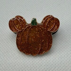 Glittery Mickey Mouse Pumpkin Pin